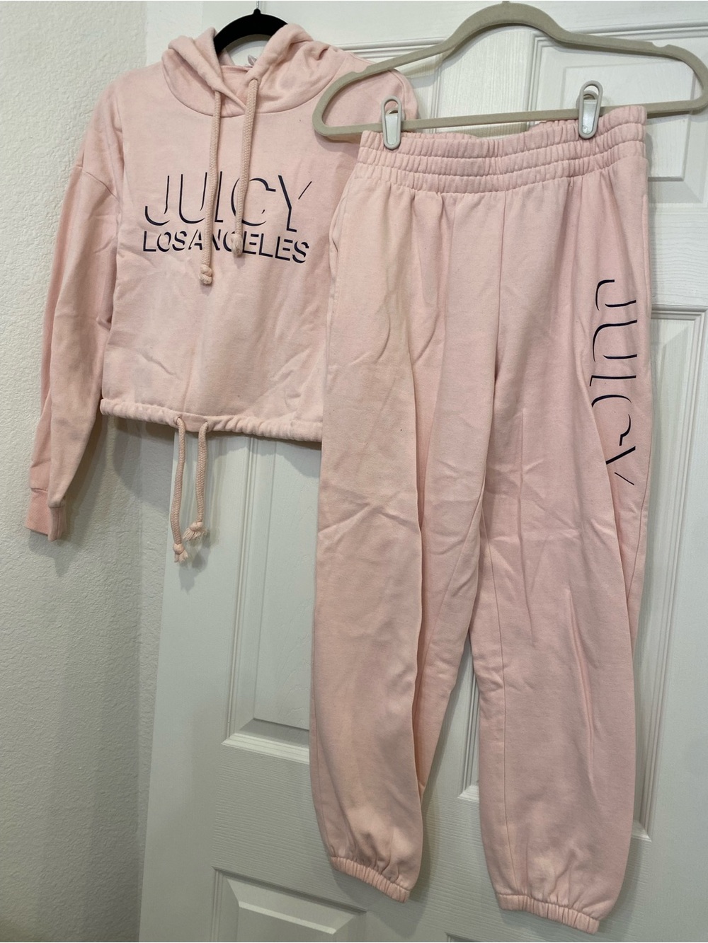 Juicy Couture Light Pink Hoodie & Jogger Set